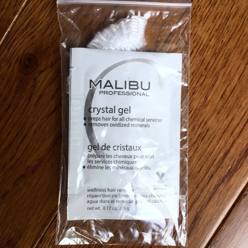 x4‎ Malibu C Crystal Gel Treatments + 4 Caps